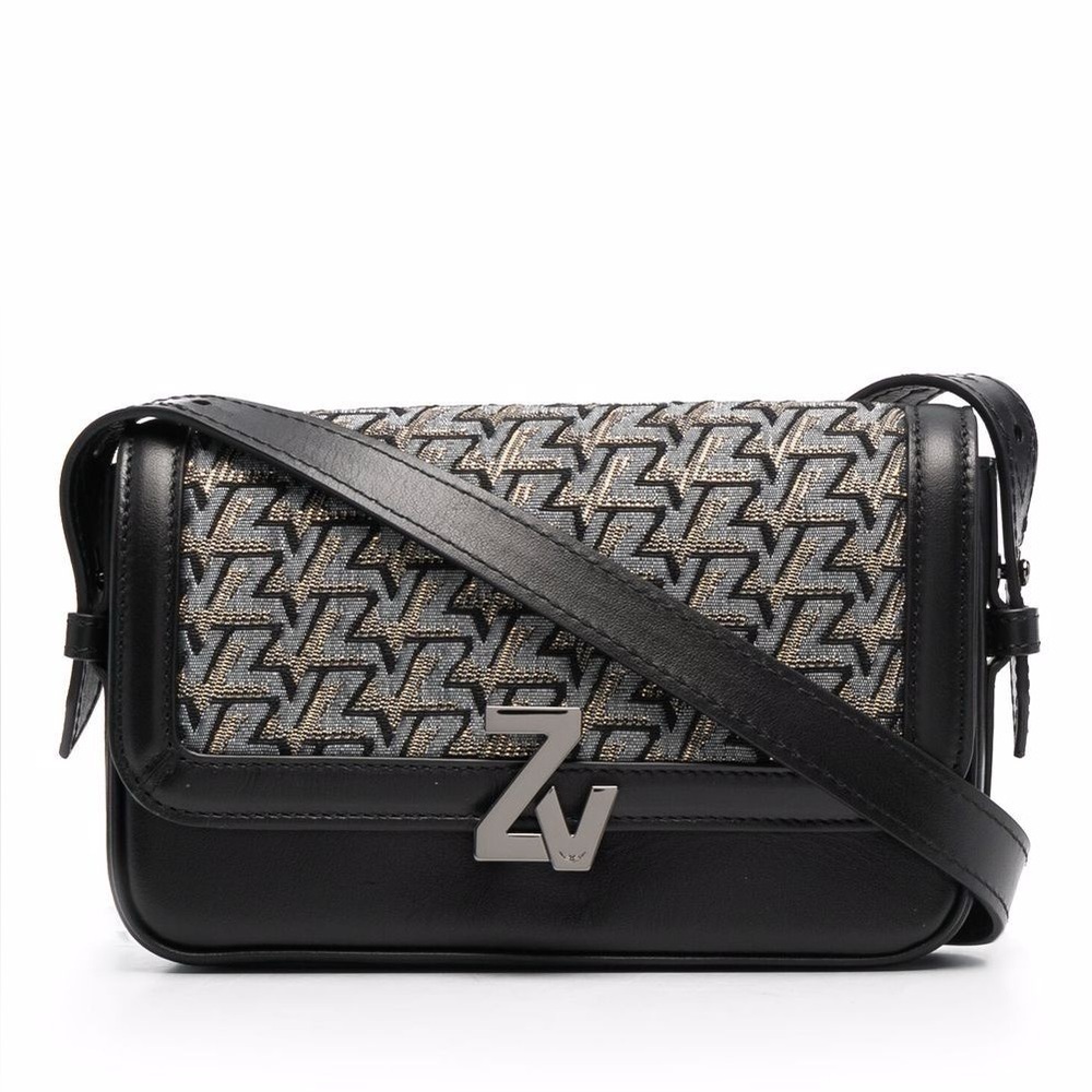 Zadig & Voltaire Black and Gold Bag